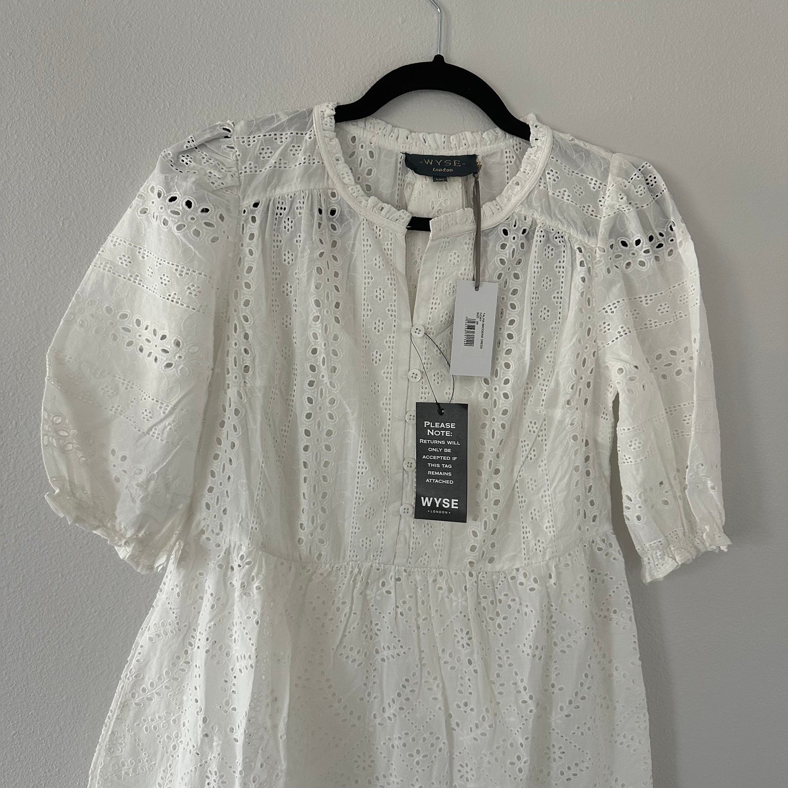 Wyse London Talina Broderie Dress Ivory New Size Us 2 — image 4 of 8